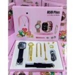 A59 Plus Ladies Smartwatch & Luxury Jewelry 6-in-1 Gift Set | 2.02" HD Display | Bluetooth Calling | Premium Women’s Fashion Combo | MNK SHOP - Image 4
