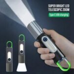 Digital Thunder X Multifunctional LED Flashlight | রিচার্জেবল টর্চ ও সাইড Work Light | MNK SHOP - Image 4
