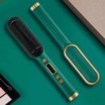 Electric Hair Straightener Comb | Ceramic Heating Brush | 130°C-200°C Temperature Control | Anti-Scald Teeth & Anion Hair Care | MNK SHOP