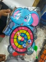 Kids Elephant Dart Board Game | Cartoon Elephant Target Board with Sticky Balls & Darts | Indoor Fun Skill Game for Kids | MNK SHOP - Image 7
