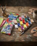 DOMS Tempera Colours 18 Shades Set | Non-Toxic Poster Paints with Brush & 18 Brilliant Colors | MNK SHOP - Image 8