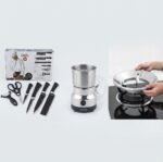 03 COMBO: Energy Saving Gas Stove Cover + New 2 in 1 Grinder & Blender + Zepter KitchenTools 6 Pcs Set Combo Pack | Kitchen Cooking Essentials | MNK SHOP