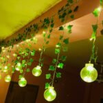 Artificial Money Plant Wish Ball LED String Lights | Decorative Curtain Fairy Lights | MNK SHOP - Image 6