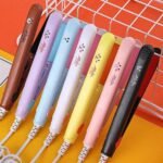 Mini Portable Hair Straightener | 20W Macaron Mini Flat Iron | 160°C Tourmaline Ceramic Plate | Travel Hair Styling Tool | MNK SHOP - Image 8