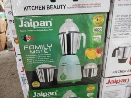 Jaipan Family Mate 1000W Mixer Grinder | ১০০০ ওয়াট ৩ জার কপার মোটর মিক্সার গ্রাইন্ডার | MNK SHOP