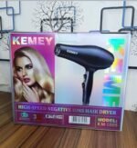 Kemei KM-5805 Negative Ion Hair Dryer | 1000W High Speed Hair Dryer | 2 Speed & 3 Heat Settings | MNK SHOP - Image 8