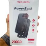 VEN-DENS VD-PB061 20000mAh 22.5W Fast Charging Power Bank | ২০,০০০mAh ফাস্ট চার্জিং, Built-in Type-C & Lightning Cable, Digital Display | MNK SHOP