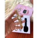 A58 Plus Ladies Smart Watch & Jewelry Combo Set | 2.01" HD Full Touch Display | Bluetooth Calling | 8-in-1 Gift Set | MNK SHOP