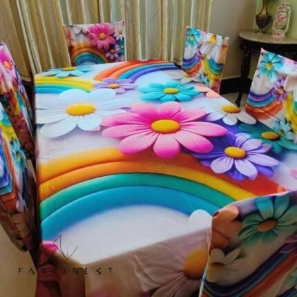 High Quality 3D Table Cover Set, হাই কোয়ালিটি থ্রি-ডি কভার | MNK SHOP