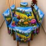 Luxury 3D Dining Cloth & Chair Cover, প্রিমিয়াম ডাইনিং কভার সেট | MNK SHOP - Image 5