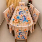 Printed Velvet Table Cloth & Chairs, প্রিন্টেড ভেলভেট টেবিল ক্লথ | MNK SHOP - Image 3