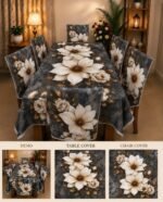 Waterproof Table Cloth Set, ওয়াটারপ্রুফ ডাইনিং টেবিল ক্লথ সেট | MNK SHOP - Image 2