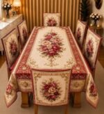 Luxury 3D Dining Cloth & Chair Cover, প্রিমিয়াম ডাইনিং কভার সেট | MNK SHOP - Image 3