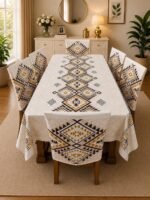 Waterproof Table Cloth Set, ওয়াটারপ্রুফ ডাইনিং টেবিল ক্লথ সেট | MNK SHOP - Image 4