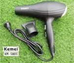 Kemei KM-5805 Negative Ion Hair Dryer | 1000W High Speed Hair Dryer | 2 Speed & 3 Heat Settings | MNK SHOP - Image 4