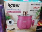 1 Piece K&S KS-00105E Multi Purpose Cooker | 1.8L Mini Electric Rice Cooker, Frying Pan, Hot Pot & Steamer | 18cm Marble Non-Stick Pot | Low/High Power & Keep Warm | MNK SHOP - Image 5