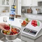 02 COMBO: SF-400 Digital Kitchen Scale & TS-03 6-Layer 360° Rotating Faucet Water Filter Combo Pack | Kitchen Essentials Combo | MNK SHOP