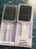 Laimei Salon Fashion Cushion Paddle Hair Brush | Ball-Tipped Bristles Detangling Comb | MNK SHOP - Image 4