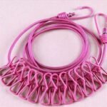 Portable Elastic Travel Clothesline | 6 Feet Stretchable Rope with 12 Clips & Windproof Stoppers | Foldable Laundry Drying Line | MNK SHOP - Image 8