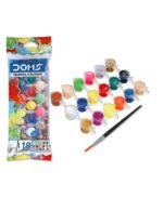 DOMS Tempera Colours 18 Shades Set | Non-Toxic Poster Paints with Brush & 18 Brilliant Colors | MNK SHOP - Image 3