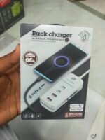 Rack Charger Anti-Slippery Power Socket | 66W Fast Charging Station | 4 USB + 2 PD Type-C | 6 Device Charging Hub | MNK SHOP - Image 3