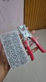 1 Set Metal Snap Button Pliers Tool Kit | কাপড়, ব্যাগ ও DIY ক্রাফটের জন্য স্ন্যাপ বোতাম লাগানোর টুল | MNK SHOP - Image 7