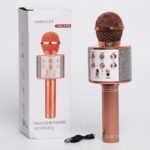 1 Piece WS-858 Wireless Bluetooth Karaoke Microphone | 5W HiFi Speaker | Voice Changer & Echo | 1800mAh Rechargeable Battery | KTV Handheld Mic | Rose Gold, Black & Sky Blue | MNK SHOP - Image 4