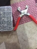 1 Set Metal Snap Button Pliers Tool Kit | কাপড়, ব্যাগ ও DIY ক্রাফটের জন্য স্ন্যাপ বোতাম লাগানোর টুল | MNK SHOP - Image 6