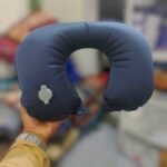 Inflatable Travel Neck Pillow | ইনফ্লেটেবল ট্রাভেল নেক পিলো | Push Button Air Pump U-Shaped Neck Pillow | Travel Sleeping Cushion | MNK SHOP
