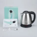02 COMBO: Electric Baby Nasal Aspirator + 1.5L Prestige Electric Kettle | রিচার্জেবল USB নোজ সাকার + Stainless Steel Electric Kettle with Auto Shut-Off & Boil-Dry Protection | MNK SHOP