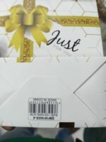 1 Piece Set Premium White & Gold Paper Gift Bag | Just for You Design with Gold Rope Handles | Wedding Birthday Gift Bag | MNK SHOP