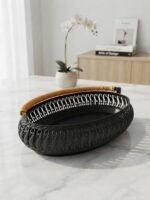 Decorative Paan Dala Serving Tray | Oval Plastic Pan Tray with Handle | পান সাজানো ও পরিবেশনের ডেকোরেটিভ ডালা | MNK SHOP - Image 4