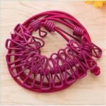 Portable Elastic Travel Clothesline | 6 Feet Stretchable Rope with 12 Clips & Windproof Stoppers | Foldable Laundry Drying Line | MNK SHOP - Image 7