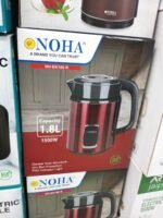 NOHA NH-EK180 R Electric Kettle 1.8L | 1500W Double Wall Kettle with Dry Boil Protection & Pilot Indicator Light | MNK SHOP