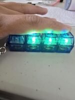 4-Key Mechanical Keyboard Switch Fidget Keychain | Clicky Blue Switch Stress Relief Toy | Portable Keychain Fidget Toy | MNK SHOP - Image 5