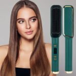 Electric Hair Straightener Comb | Ceramic Heating Brush | 130°C-200°C Temperature Control | Anti-Scald Teeth & Anion Hair Care | MNK SHOP - Image 8