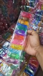 12 Pieces Mini Crystal Mud Slime | রঙিন জেলি স্লাইম প্যাক | Kids Sensory & Squishy Toy | MNK SHOP - Image 5