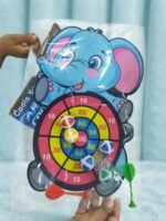 Kids Elephant Dart Board Game | Cartoon Elephant Target Board with Sticky Balls & Darts | Indoor Fun Skill Game for Kids | MNK SHOP - Image 4