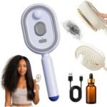 Electric Spray Retractable Air Cushion Comb | 20ml Nano Mist Hair Brush | Scalp Massage & Self-Cleaning | N-S-01 / B-01 | MNK SHOP - Image 8