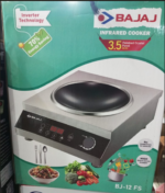 1 Piece Bajaj BJ-12 FS Inverter Infrared Cooker | Stainless Steel Body with Curved Crystal Panel & LED Display | MNK SHOP - Image 3