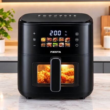 1 Piece Fiesta 5.5L Digital Inverter Air Fryer 1800W | Touch Control with Preset Display & Viewing Window | MNK SHOP