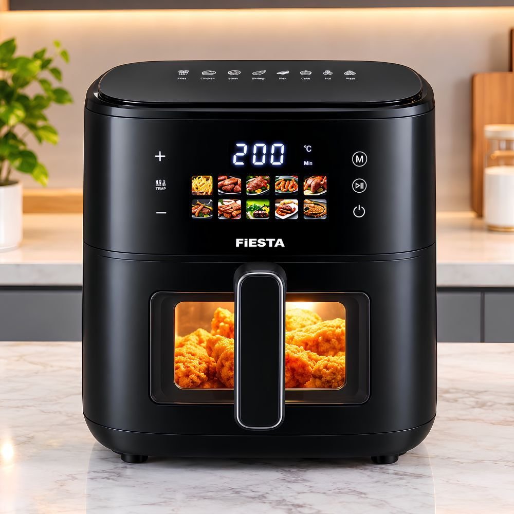 057b9b1ff04d691a092ea6e19b179df4_2200x2200q80 1 Piece Fiesta 5.5L Digital Inverter Air Fryer 1800W | Touch Control with Preset Display & Viewing Window | MNK SHOP - Image 1