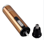 Kemei KM-6629 2-in-1 Rechargeable Hair & Nose Trimmer | Beard, Nose & Ear Grooming Kit - Image 2
