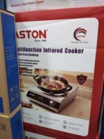 1 Piece Aston Multifunction Infrared Cooker | Stainless Steel Body & Crystal Glass Top with Manual Knob | MNK SHOP - Image 3