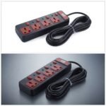 4 Part Power M-2000 Universal Extension Socket | Individual Switch 4-Way Multi-Plug | MNK SHOP - Image 3