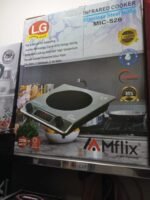 1 Piece LG Mflix MIC-S26 2200W Inverter Infrared Cooker | Stainless Steel Body with Curved Tempered Glass & Dual Knob | MNK SHOP - Image 3