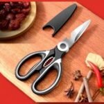 Multi-Functional Stainless Steel Kitchen Scissors | Nutcracker & Bottle Opener | Heavy Duty Kitchen Shears with Safety Sheath | MNK SHOP - Image 5
