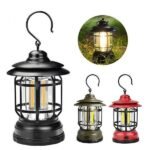 K-20 Retro LED Camping Lamp | USB Rechargeable Portable Outdoor Lantern | MNK SHOP - Image 6