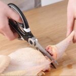 Multi-Functional Stainless Steel Kitchen Scissors | Nutcracker & Bottle Opener | Heavy Duty Kitchen Shears with Safety Sheath | MNK SHOP - Image 8