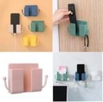 Multi-Functional Wall Holder with Cable Hook Slots | Mobile, Remote, Plug & Key Organizer | Wall Mounted Storage Holder | MNK SHOP - Image 5
